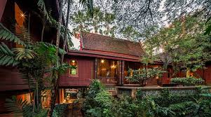 Traditional Thai teak house at the Jim Thompson Museum.
